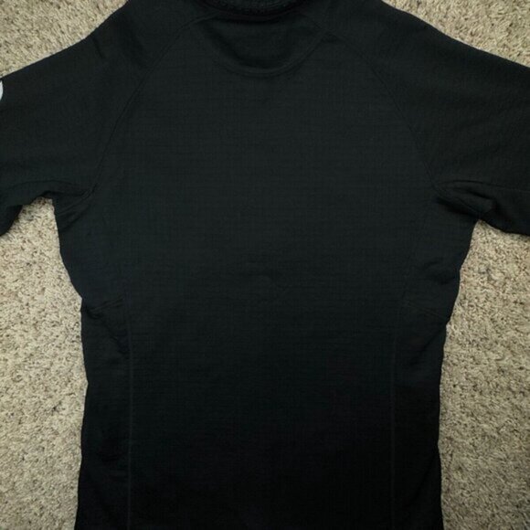 Patagonia Women Large Black Jacket 1/3 Zip Waffle Fleece Lined Chest Polartec - Picture 13 of 13